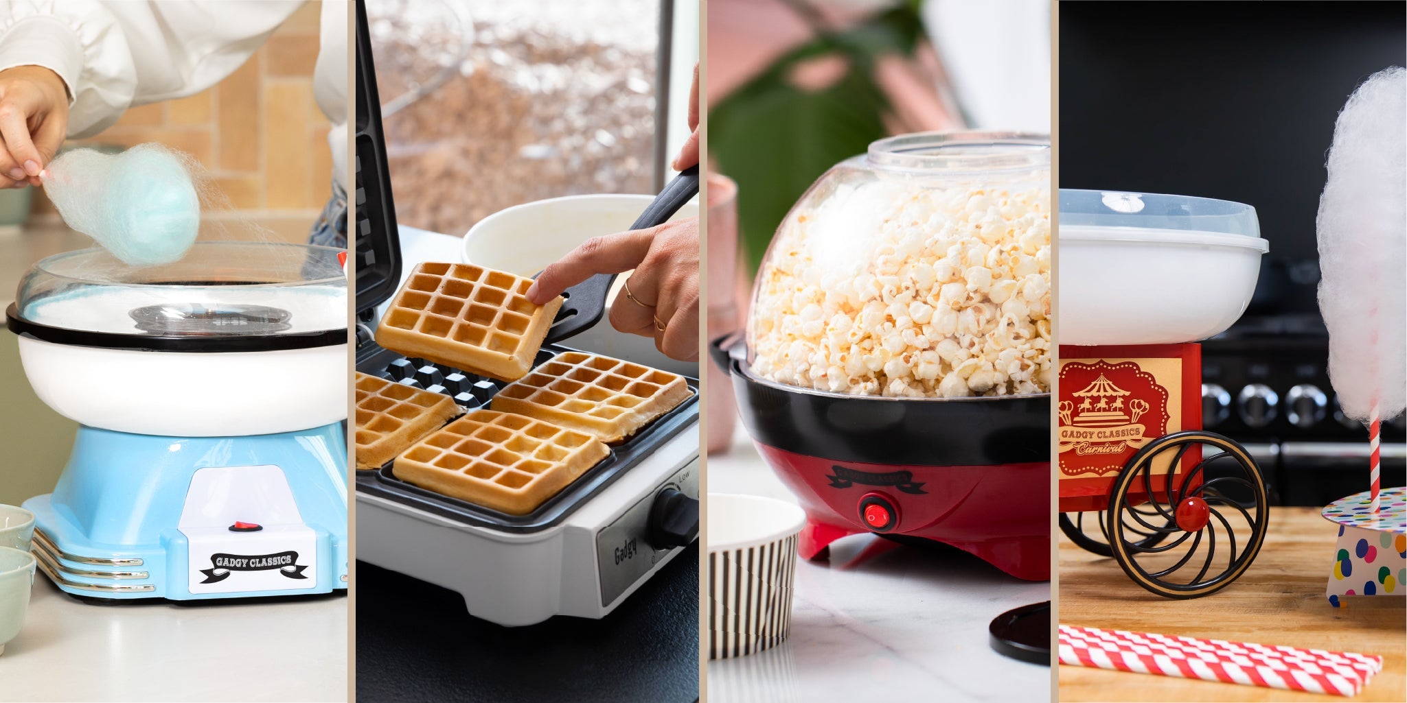 Fun Cooking Gadgets | Popcorn, Waffle & Candy Floss Makers | Gadgy