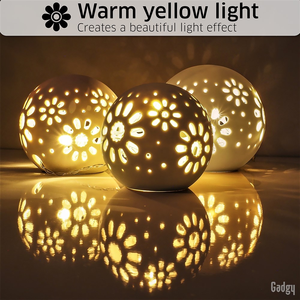 Ceramic ball deals lamp